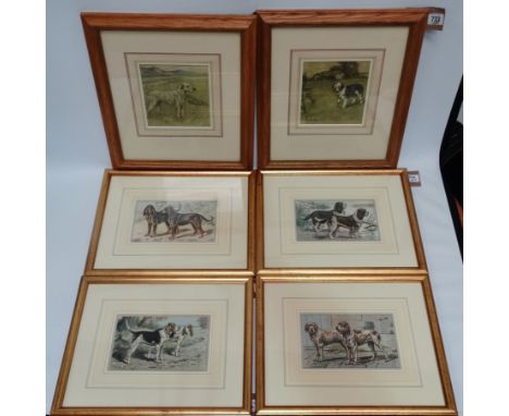 After GEORGE VERNON STOKES (1873-1954) English Sheepdog In The Pasture Lithograph Framed and glazed Picture size 17 x 15cm Ov