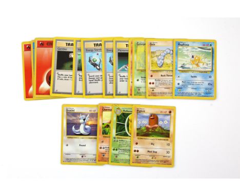 Pokemon TCG Misprints and oddities. This lot contains various shadowless and 4th print cards from the Base Set. It also conta