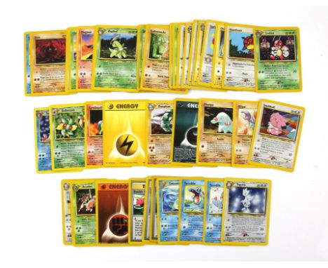 Pokemon TCG Neo Genesis Collection 1st Edition & Unlimited . This lot contains 45 cards from the Neo Genesis Expansion (2000)
