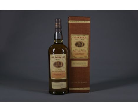 GLENMORANGIE CELLAR 13 - ONE LITRE Single Malt Scotch Whisky Matured in first fill casks. One litre, 43% volume, in box.