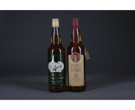 IMMORTAL MEMORY Blended Scotch Whisky 70cl, 40% volume. BURNS HERITAGE Blended Scotch Whisky 70cl, 40% volume. Two bottles.