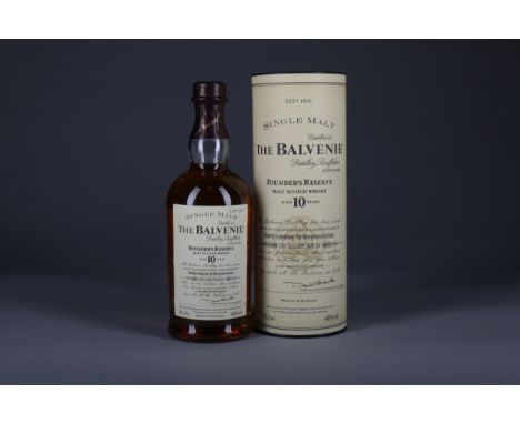 BALVENIE FOUNDER'S RESERVE AGED 10 YEARS Single Malt Scotch Whisky 70cl, 40% volume, in tube.
