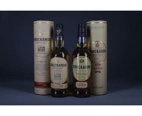 KNOCKANDO 1989 Single Malt Scotch Whisky Bottled 2001. 70cl, 40% volume, in tube. KNOCKANDO 1995 AGED 12 YEARS Single Malt Sc