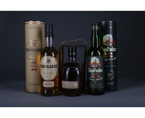 KNOCKANDO 1982 Single Malt Scotch Whisky Bottled 1996. 70cl, 40% volume, in tube. GLENROTHES SELECT RESERVE Single Malt Scotc