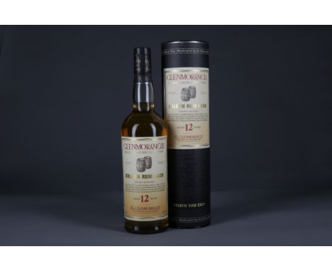 GLENMORANGIE GOLDEN RUM CASK AGED 12 YEARS Single Malt Scotch Whisky 70cl, 40% volume, in tube.