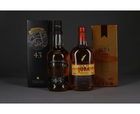 LOCHINDAAL AGED 10 YEARS Single Malt Scotch Whisky 70cl, 43% volume, in carton. JURA AGED 10 YEARS Single Malt Scotch Whisky 