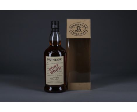 SPRINGBANK 1989 PORT WOOD AGED 14 YEARS Single Malt Scotch Whisky Matured for 12 years in refill sherry casks, and 2 years in