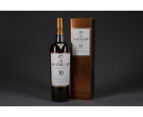 MACALLAN 10 YEARS OLD Single Malt Scotch Whisky Matured in sherry oak casks. 70cl, 40% volume, in carton.