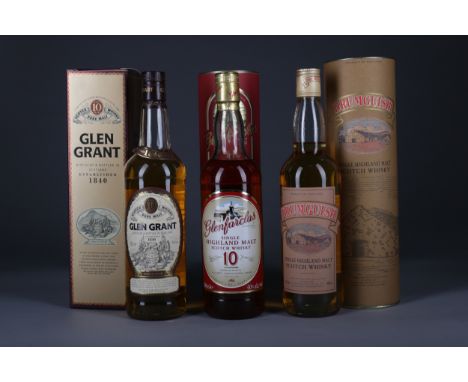 GLEN GRANT AGED 10 YEARS Single Malt Scotch Whisky 70cl, 40% volume, in carton. GLENFARCLAS 10 YEARS OLD Single Malt Scotch W