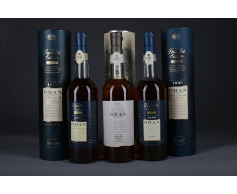 OBAN 1980 DISTILLERS EDITION Single Malt Scotch Whisky Finished in Montilla Fino casks. 70cl, 43% volume, in tube. OBAN 1990 