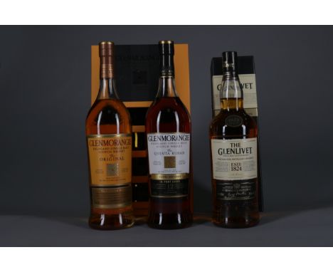GLENMORANGIE QUINTA RUBAN AGED 12 YEARS - ONE LITRE Single Malt Scotch Whisky Finished in port casks. One litre, 46% volume, 