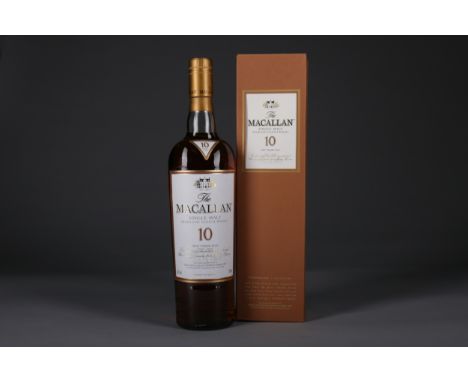 MACALLAN 10 YEARS OLD Single Malt Scotch Whisky Matured in sherry oak casks. 700ml, 40% volume, in carton.