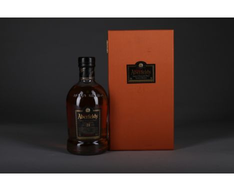 ABERFELDY AGED 21 YEARS Single Malt Scotch Whisky 70cl, 40% volume, in box.