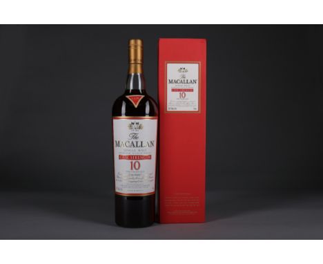 MACALLAN CASK STRENGTH 10 YEARS OLD - ONE LITRE Single Malt Scotch Whisky Matured in sherry casks. One litre, 58.7% volume, i