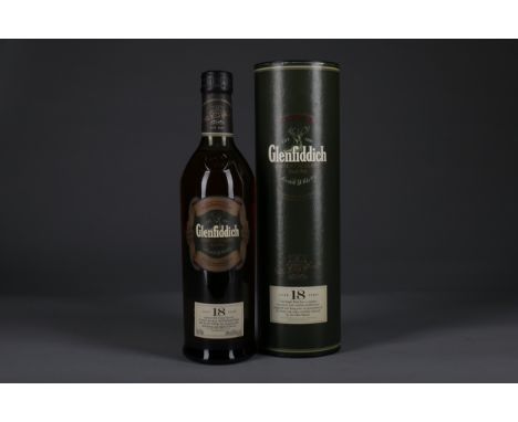 GLENFIDDICH AGED 18 YEARS Single Malt Scotch Whisky 70cl, 40% volume, in tube.
