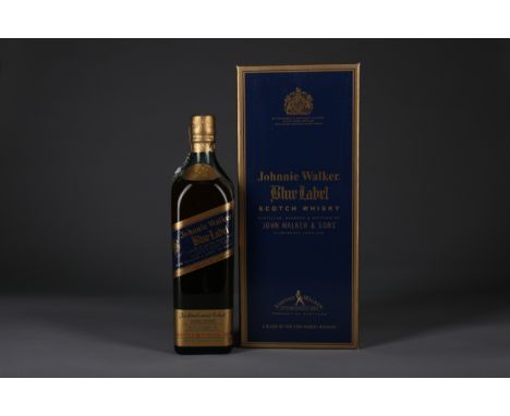 JOHNNIE WALKER BLUE LABEL Blended Scotch Whisky 70cl, 40% volume, in box.