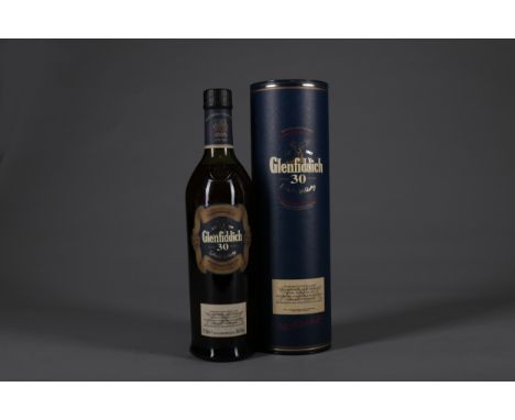 GLENFIDDICH AGED 30 YEARS Single Malt Scotch Whisky 70cl, 40% volume, in tube.