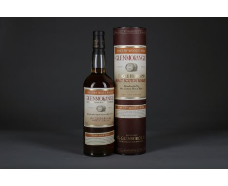 GLENMORANGIE SHERRY WOOD Single Malt Scotch Whisky 70cl, 43% volume, in tube.