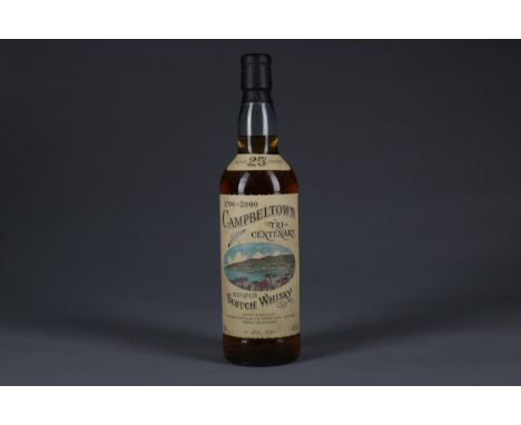 CAMPBELTOWN TRI-CENTENARY AGED 25 YEARS Blended Scotch Whisky Bottle no. 243 of 300. 70cl, 40% volume.