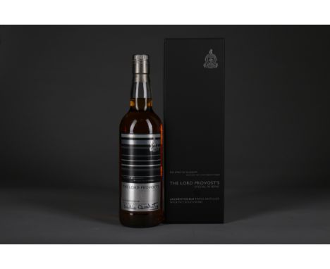 AUCHENTOSHAN THE LORD PROVOST'S SPECIAL RESERVE AGED 12 YEARS Single Malt Scotch Whisky Label signed 'Sadie Docherty'. 700ml,