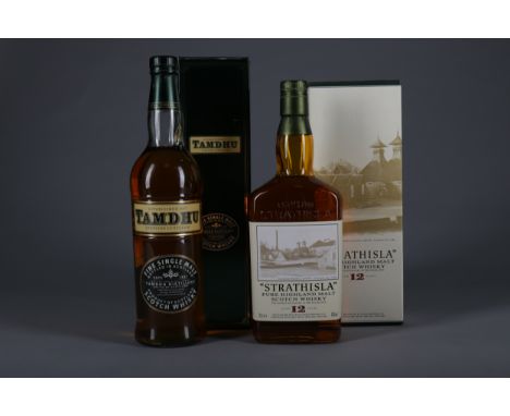 STRATHISLA AGED 12 YEARS Single Malt Scotch Whisky 70cl, 43% volume, in carton TAMDHU Single Malt Scotch Whisky 70cl, 40% vol
