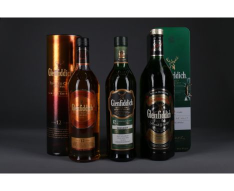 GLENFIDDICH TOASTED OAK RESERVE AGED 12 YEARS Single Malt Scotch Whisky 70cl, 40% volume, in tube. GLENFIDDICH 12 YEARS OLD S