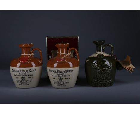 MUNRO'S KING OF KINGS (2) Blended Scotch Whisky 75cl, 40% volume, one in carton with stopper. KING'S RANSOM Blended Scotch Wh