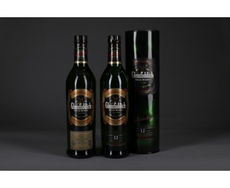 GLENFIDDICH SPECIAL RESERVE AGED 12 YEARS TURNBERRY CENTENARY Single Malt Scotch Whisky 70cl, 40% volume. GLENFIDDICH SPECIAL