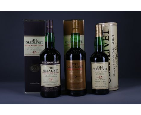 GLENLIVET AGED 12 YEARS AMERICAN OAK FINISH - ONE LITRE Single Malt Scotch Whisky One litre, 40% volume, in carton. GLENLIVET