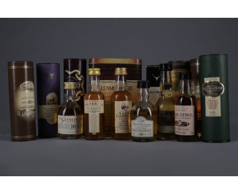 FIFTEEN HIGHLAND SINGLE MALT SCOTCH WHISKIES Includes Glenmorangie Port wood (43%), Glenturret aged 12 years (40%), Imperial 
