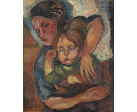 Henri Epstein (Polish, 1891-1944)Maternité signed 'H. Epstein' (lower left)oil on canvas54 x 65cm (21 1/4 x 25 9/16in).Painte