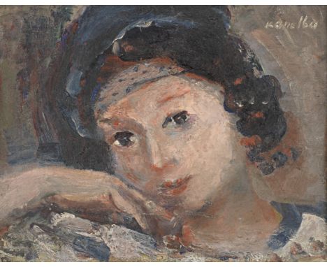 Rajmund Kanelba (Polish, 1897-1960)Portrait de jeune fille signed 'Kanelba' (upper right); dated '1931' (on verso)oil on canv