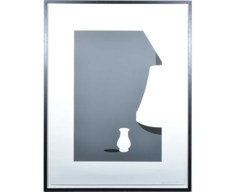 Patrick Caulfield,Lamp and Kuan ware,screen-print, signed in pencil, numbered 27/45,107x81cm.Condition report:Very good condi