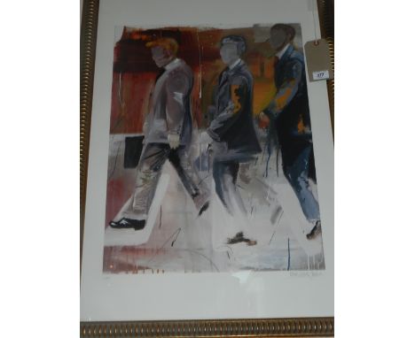 Marcus Antonius Jensen (American, b. 1968). 'Rat Race', lithograph, signed in pencil lower right, no. 2/395. H: 65cm W: 49cm