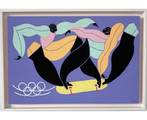 Kelly Anna Sheppard: Olympic Skaters 2021 including artist’s studio visit &amp; coffee with Kelly Anna
 
An original framed a