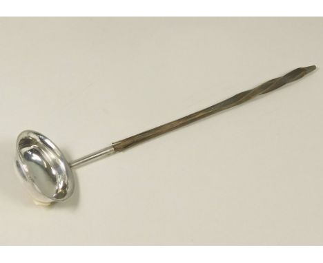 TODDY LADLE. A George III silver toddy ladle by Joseph Taylor. Birmingham 1813. Length 18cm.