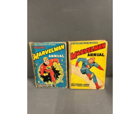 Two Marvelman vintage comic book annuals 