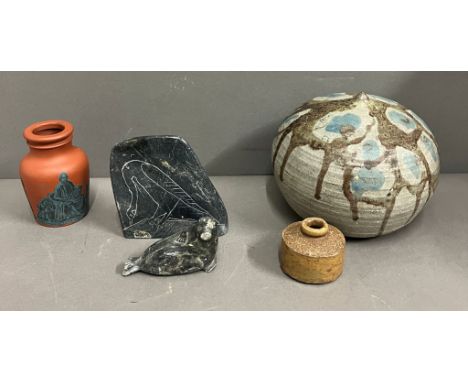 Prattware, Studio pottery and soapstone carvings 
