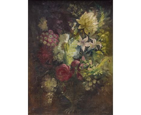 Mary Fedden OBE RA RWA,  British 1915-2012 -  Still life with flowers, 1946;   oil on canvas, signed and dated lower right 'M