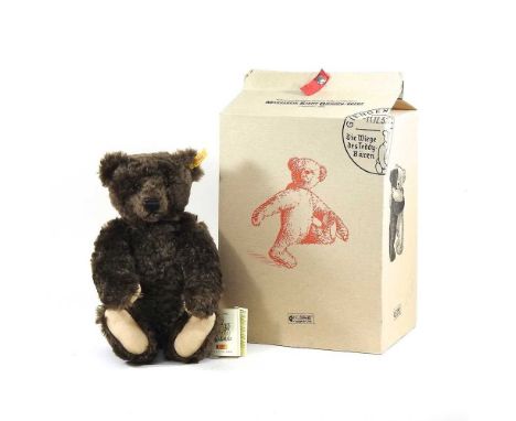 A modern Steiff mohair teddy bear, 40cm high, boxed