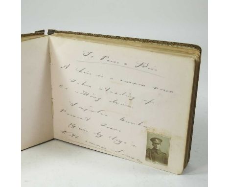 An album of first world war poems, recollections and sketches, circa 1916