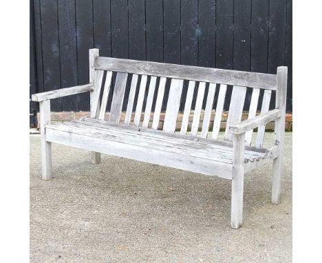 A wooden garden bench155w x 62d x 86h cm