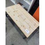 1m x 0.57m Wooden Top Coffee Table