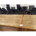 2 x 250cm x 97cm Wooden Tables