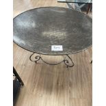 111cm Metallic Circular Table