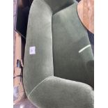Green Velvet Upholstered 2-Seater Sofa