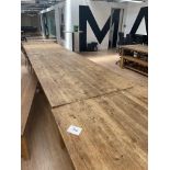 3 x 240cm x 117cm Wooden Tables