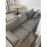 Grey Cloth Upholstered 4 Seater Sofa