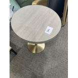 Circular 60cm Wooden Top Table