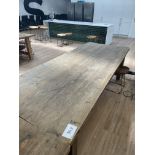 3 x (250cm x 97cm) Wooden Tables